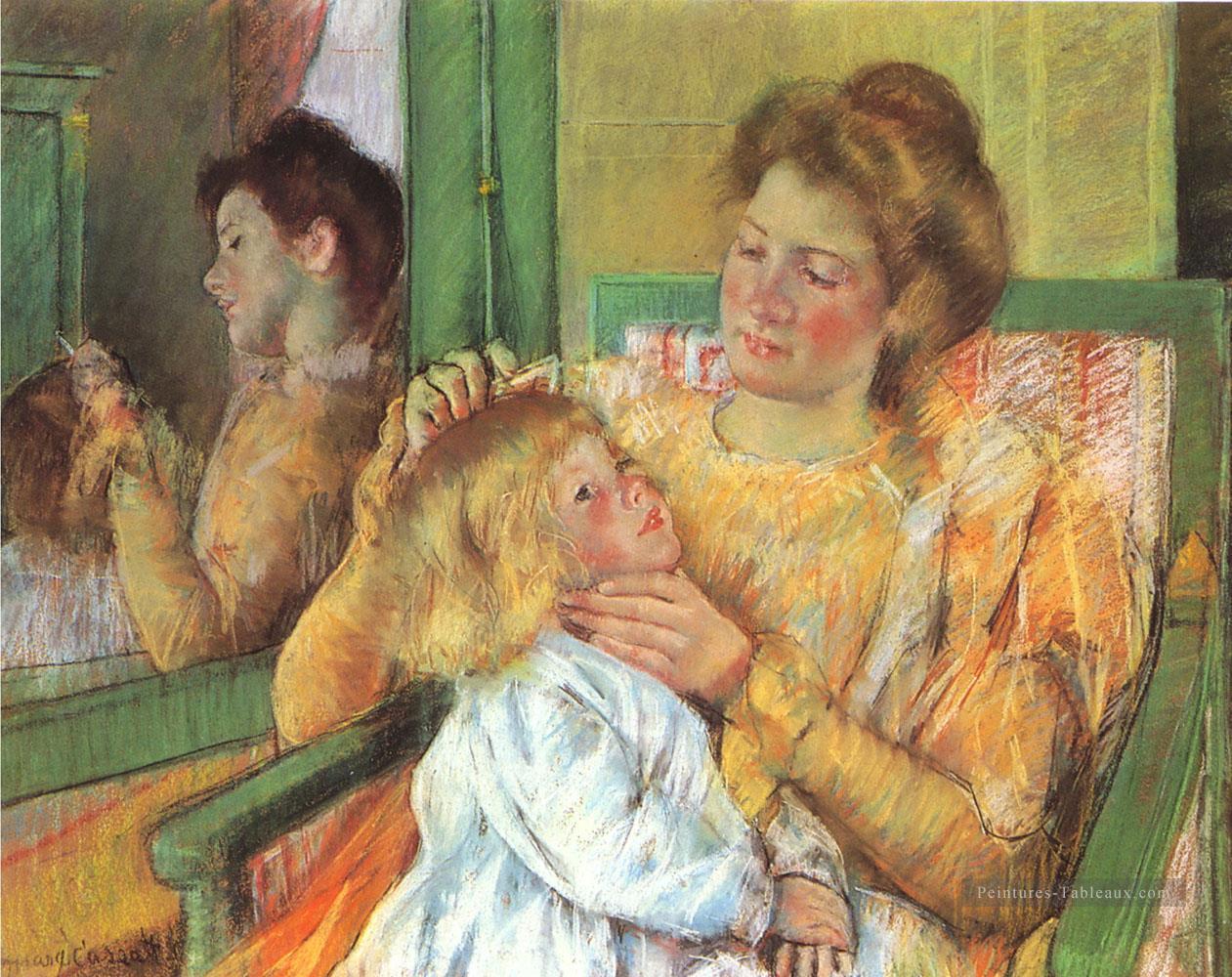 Mère mère mère enfants Mary Cassatt Peintures à l'huile